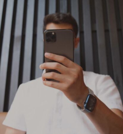 Man holding phone